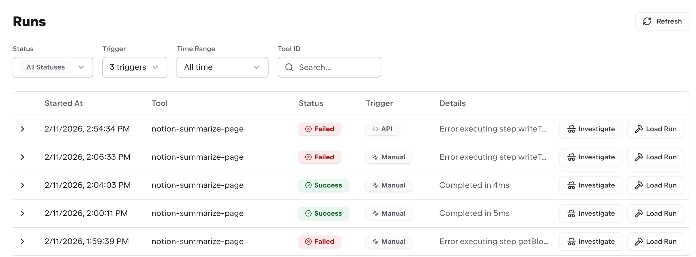 Agent observability and audit trail reconstruction